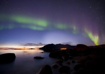 Auroras Boreales en la Noche