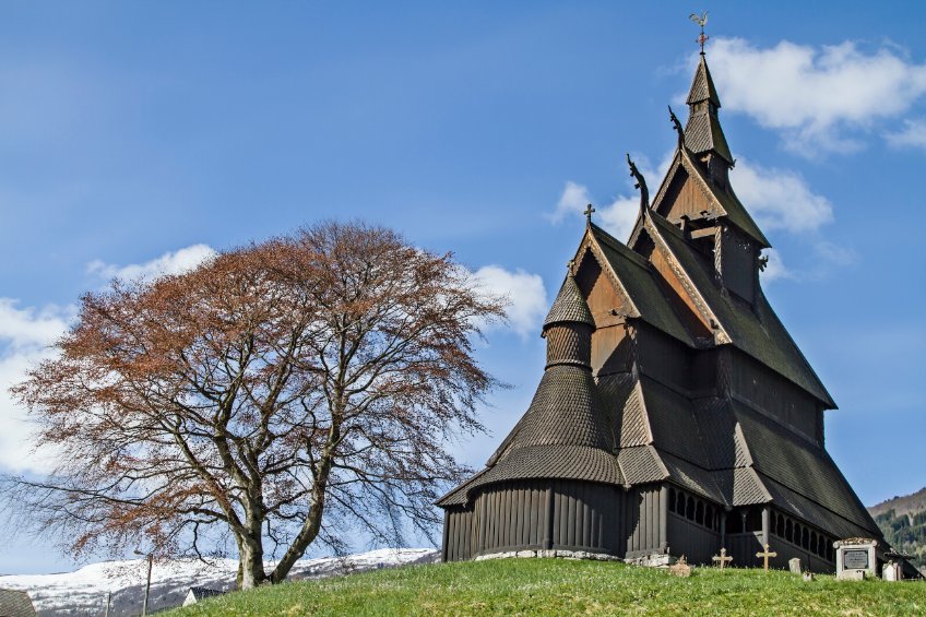 iglesias de madera en noruega