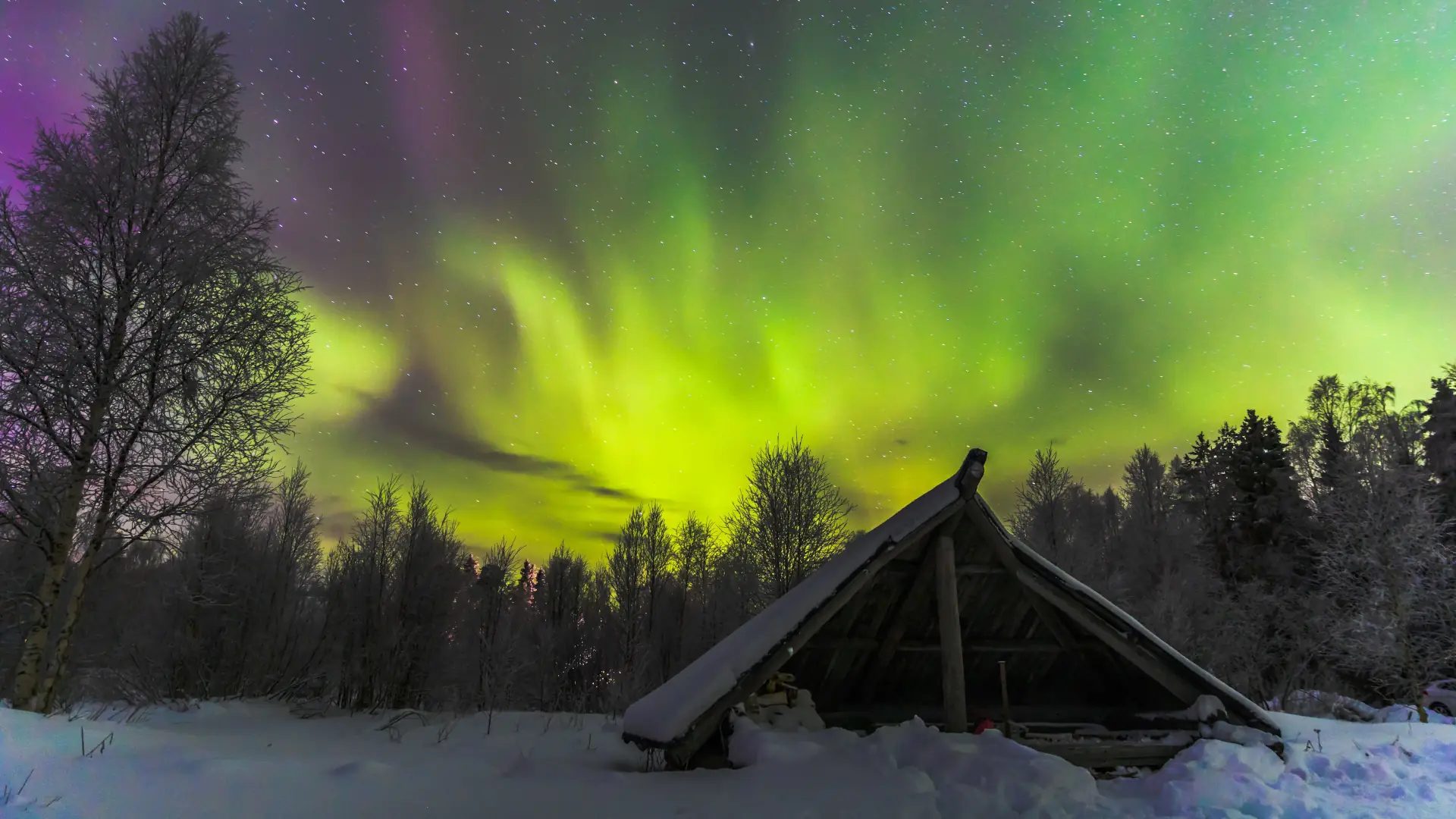 Navidades con Papá Noel y Aurora Boreal